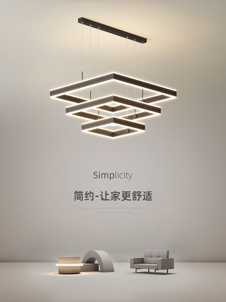 简约现代led吊灯创意餐厅灯卧室灯客厅灯设计师餐桌灯饭厅吧台灯