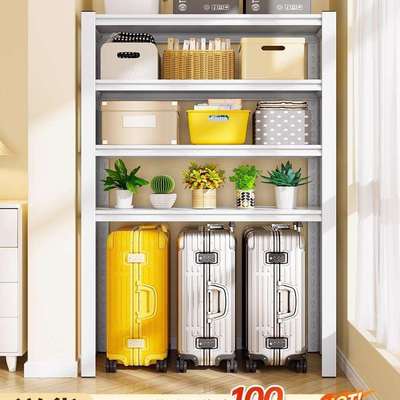 家用置物架仓库货架多层厨房架子行李箱收纳架阳台储物架高脚铁架