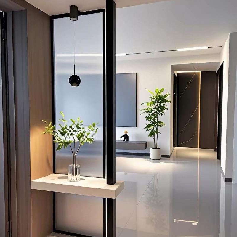 简约现代玻璃客厅屏风对床遮挡卫生间装饰隔断入户正对门玄关柜门