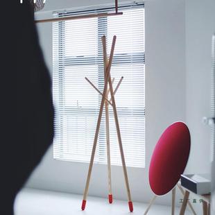 实木落地衣帽架立式可移动挂衣架子卧室客厅家用办公室房间床头