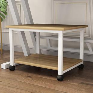 打印机架子置物架办公室家用落地储物架可移动桌下放置双层收纳架