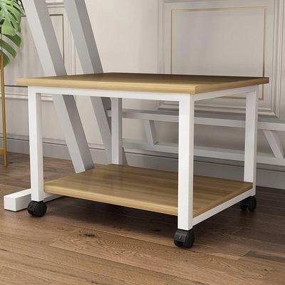 打印机架子置物架办公室家用落地储物架可移动桌下放置双层收纳架