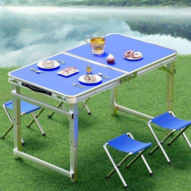 免安装户外野营折叠桌长方形桌子便携隐形折叠桌加高便宜简易桌子