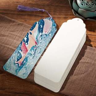 书签空白卡漂漆非遗漆画空白宣纸流苏卡纸制作手工漆书签古风漆扇