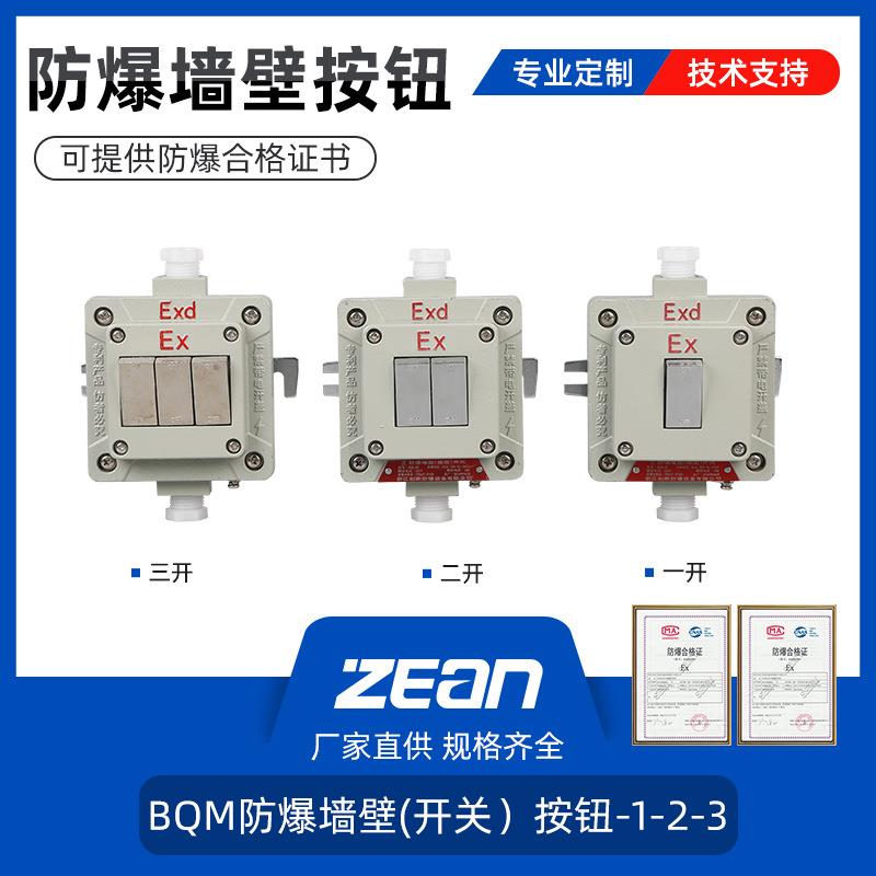 BQM防爆墙壁开关一开二开三开单联单控照明开关220V防爆灯具开关