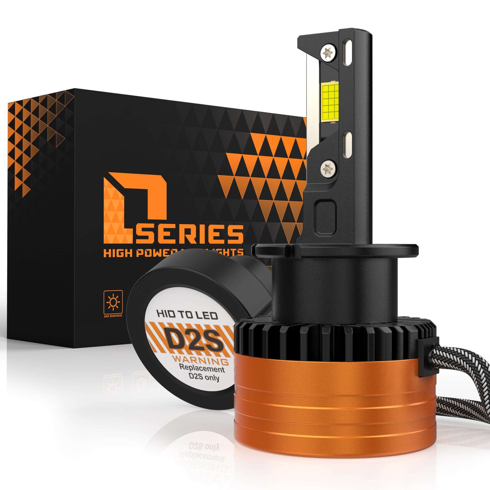 高亮解码抗干扰1:1替换原车HID大灯新款D系列D1D2D3D4LED大灯