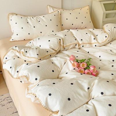 A类母婴级全棉双层纱床上四件套纯棉小清新被套床单床品四季通用4