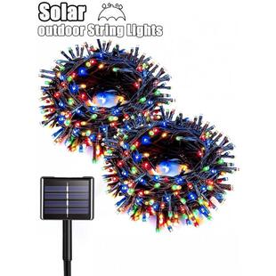 2026款N8191海外仓TEMU新款太阳能串灯户外灯串