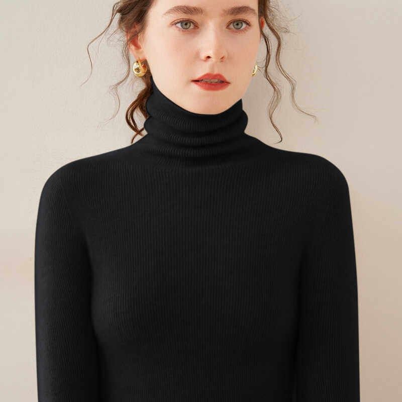 2024秋冬款高领羊绒衫女紧身高端软糯气质毛衣修身女款针织打底衫,女装/女士精品,羊绒衫,淘宝优惠券,粉丝福利购,淘宝优惠卷