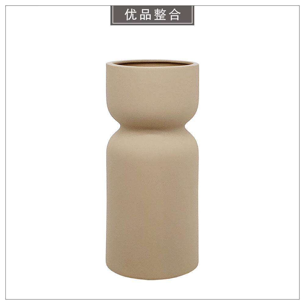 现代样板间客厅简约家居北欧软装饰品土黄色陶瓷摆件BJ115-4-129