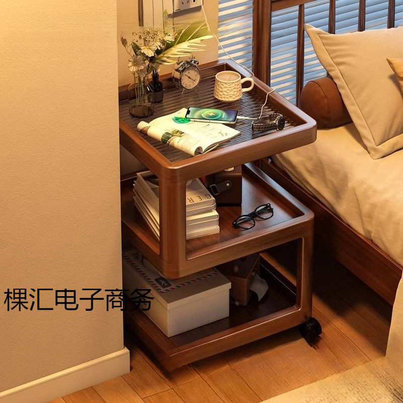 移动茶几简易多功能沙发边柜小桌子创意轻奢床头柜边几侧边柜角几