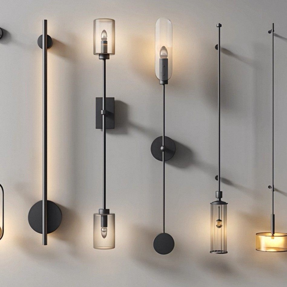 设计师样板间现代简约长杆壁灯酒店工程走廊卧室床头壁灯灯具