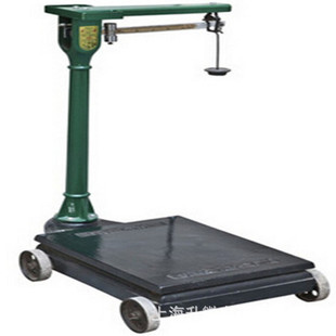 老式 100kg带轮子机械台秤500kg铸铁秤1t2t称砣磅 秤砣机械磅秤TGT