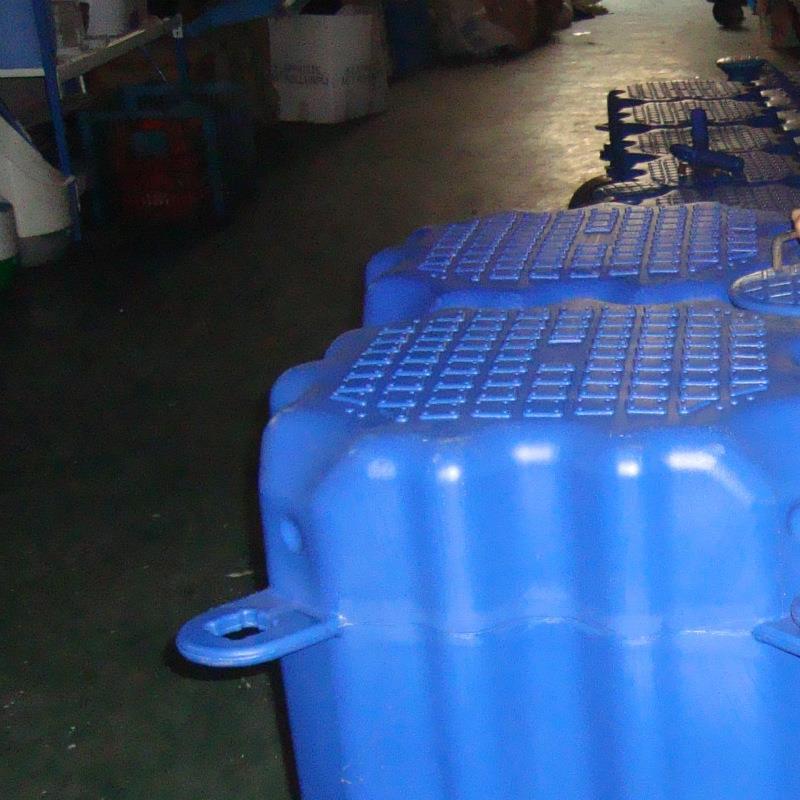 塑料双层浮桶 双层漂浮桶 水上平台搭建 双层浮筒组合连接 网箱桶