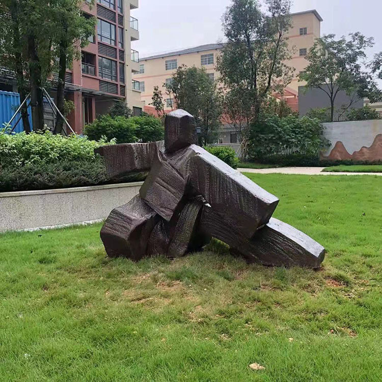 定制玻璃钢雕塑太极抽象雕塑草地绿化景观饰品人物摆件雕塑