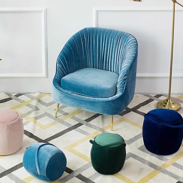 轻奢单人沙发北欧现代简约服装店沙发客厅懒人卧室小户型网红沙发