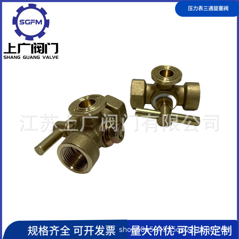黄铜压力表旋塞阀