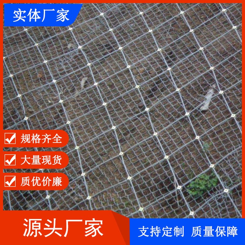 速发坡动防护网产地货源 山体钢丝绳包 网山网高速公路铁路边主防