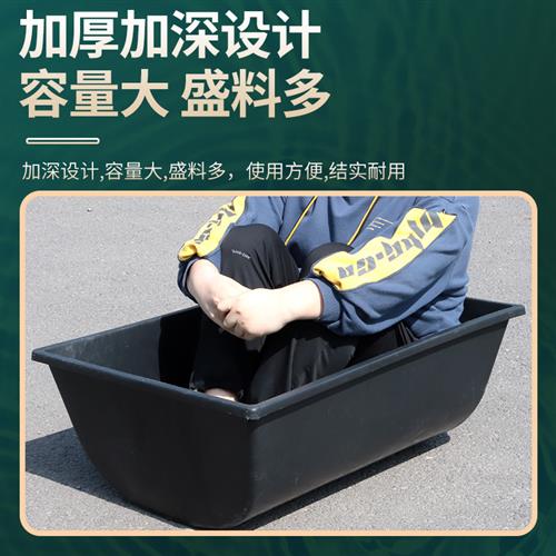 速发厂家新型羊料食槽牛专用塑槽料槽胶皮饮水槽喂K槽羊子养殖设