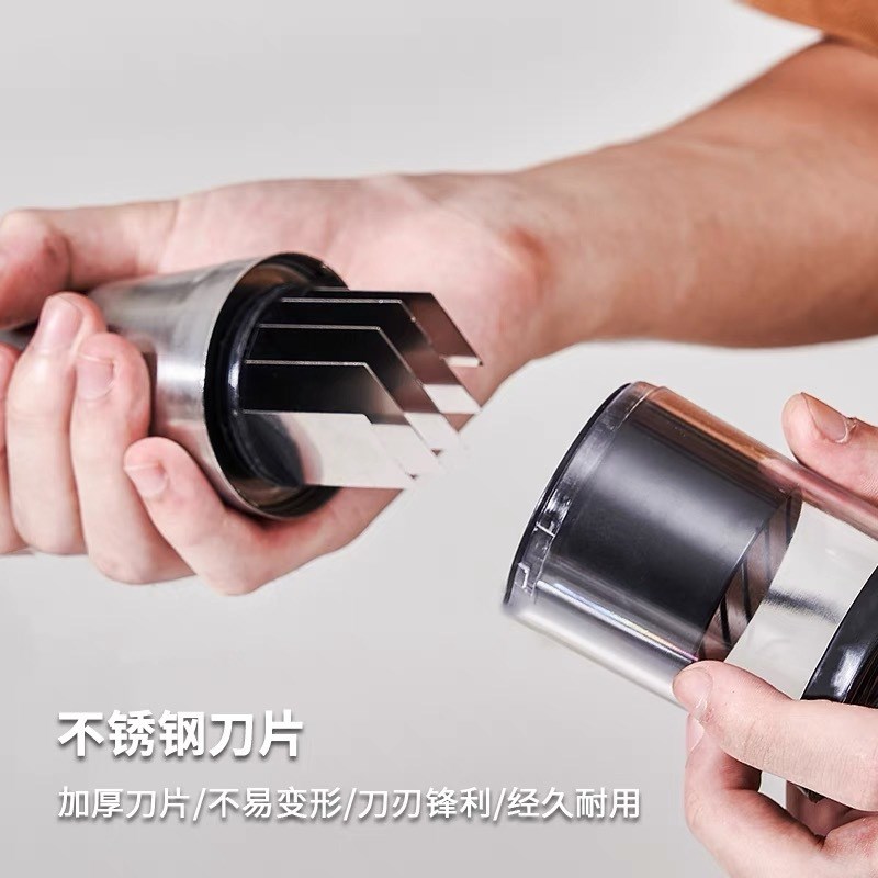 速发压拍刀厨房不锈钢蒜泥神器专用多蒜机捣功能手动拍蒜器