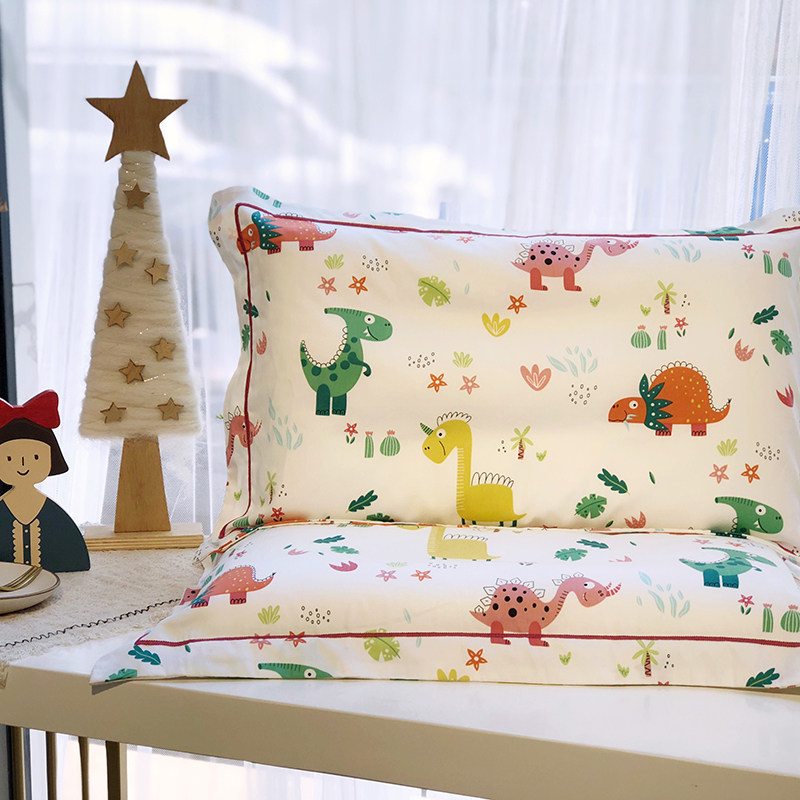 速发A类6童枕套纯棉0x园0单个全棉幼儿5小孩枕头套男40x儿m夏季