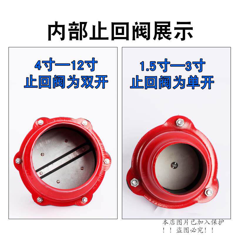 速发底阀吸水泵止回阀自吸泵抽水机过滤网止水水管水带笼头农用浇