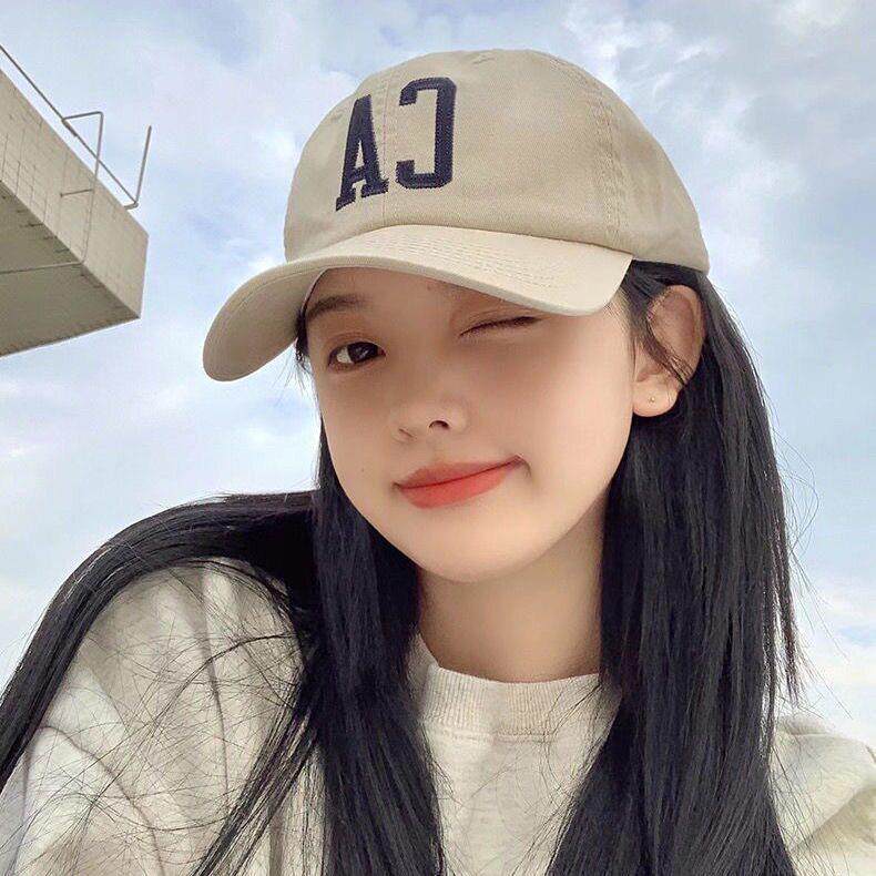 新款直销鸭舌帽子女韩版潮春夏款网红时尚自然长直发假发帽子一体