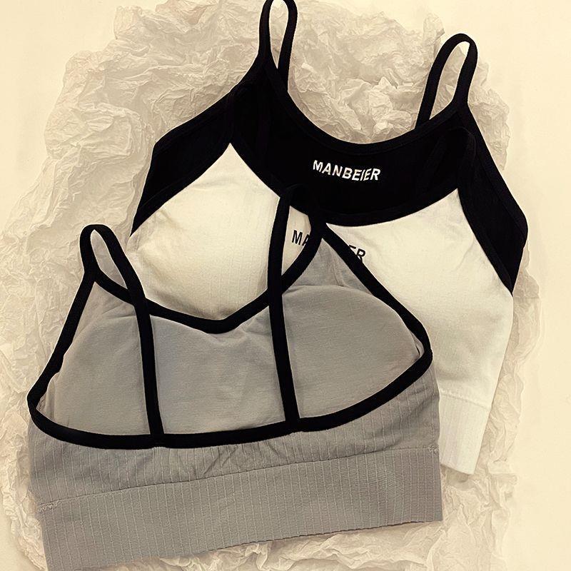 直销新款韩版少女字母内衣无钢圈初高中学生防下垂聚拢发育期吊带