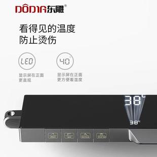 贴墙大平面方杆花洒套装 直销新款 数显淋浴置物架铜白色花洒家用浴