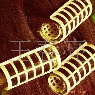 直销新款 现货不伤发带齿发卷塑料子母卷发筒内扣大波浪空气刘海卷