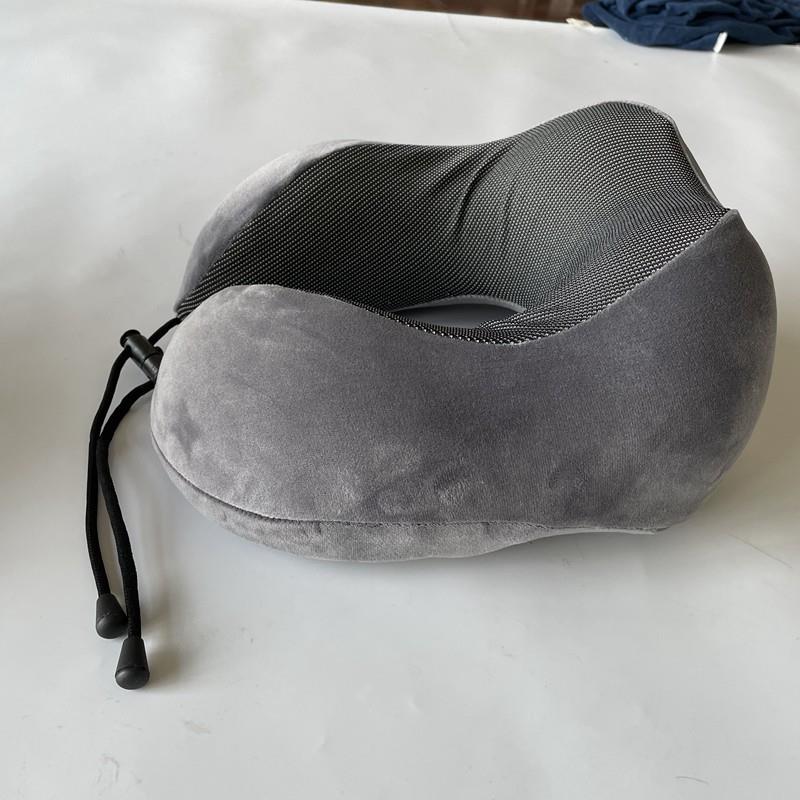 直销新款U形枕旅行飞机枕 磁布颈椎u型枕记忆棉颈枕现货热销代包