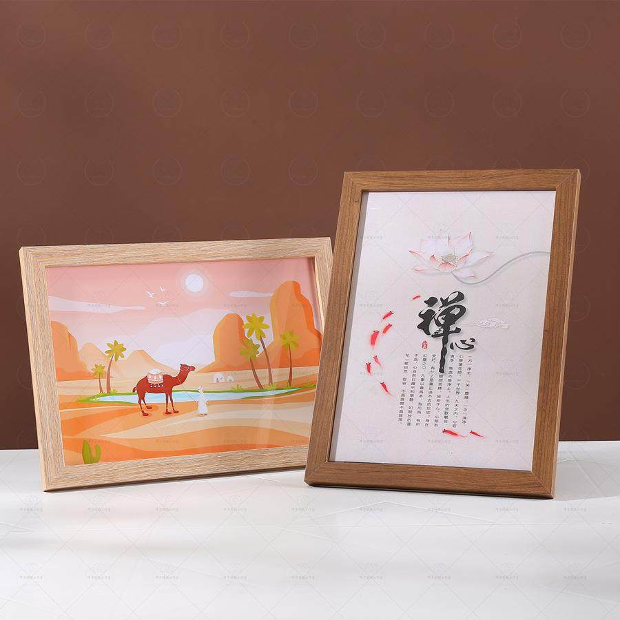 直销新款简约相框摆台a4画框装裱a油画挂墙8K4k素描海报拼图外框