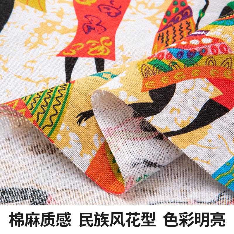 直销新款全棉丽江民族风印花布波西米亚面料沙发抱枕家居桌布服装