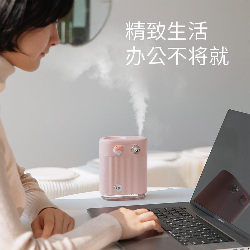 新款直销跨境迷你卡通超声波加湿器家用卧室小型usb空气净化香薰
