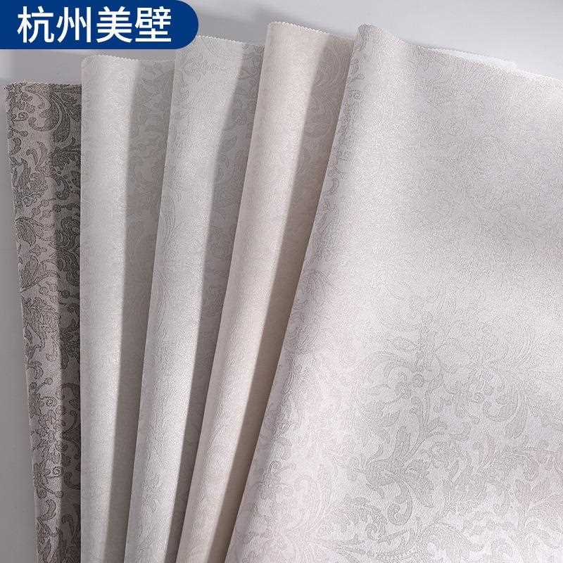 新款直销提花墙布北欧风格大提花加厚无缝墙布美式欧式高级感暗花