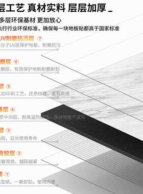 新款直销广东工厂pvc塑胶地板自粘地板贴仿瓷砖石纹地胶商用耐磨