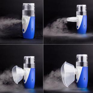 直销新款 小型超声波加湿器 蓝色款 微网孔雾化器手持静音家用便携式
