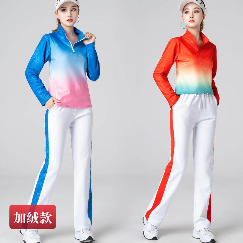 新款直销秋冬广场舞服装新款加绒舞蹈服舞台团体健身操佳木斯运动