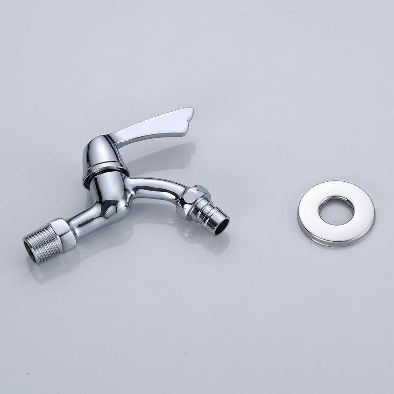 直销新款源头商家直销4分红冲黄铜水龙头单冷入墙洗衣机水龙头