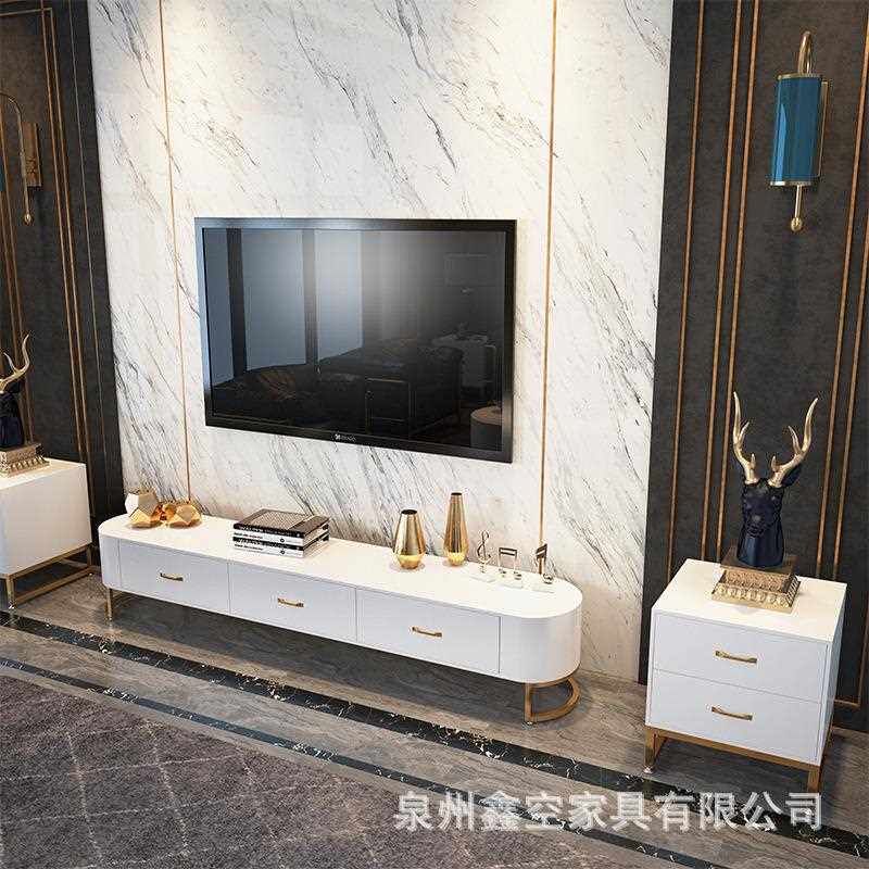 直销新款现代简约家用成套视听柜茶几组合酒店电视柜公寓轻奢客厅