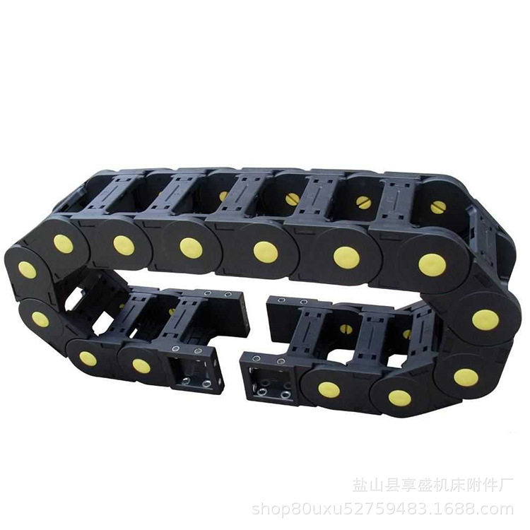 10*20mm工程塑料拖桥式坦克链尼龙拖链全封闭拖链机床穿线管链