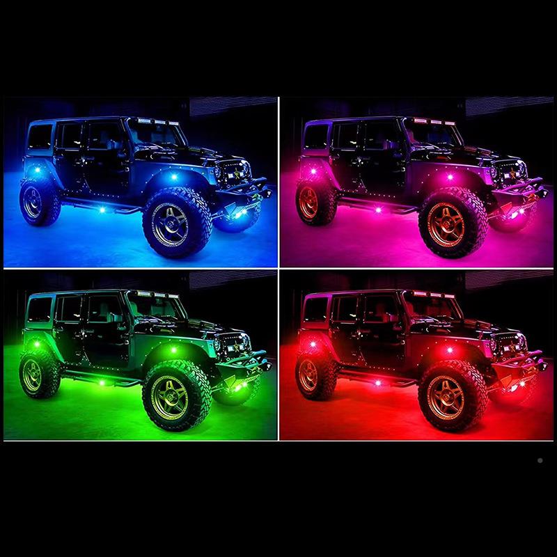 汽车底盘灯RGBB204炫彩音乐节奏led车载氛围灯装越野车盘改装底饰