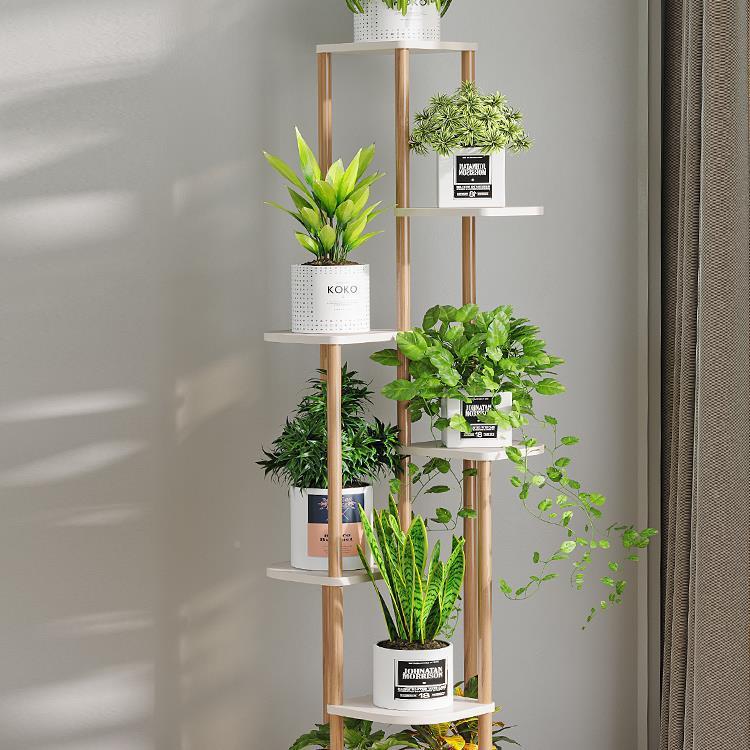 轻奢花架台置物架室内饰客厅阳简约RIF花盆架装子落地式多绿层萝