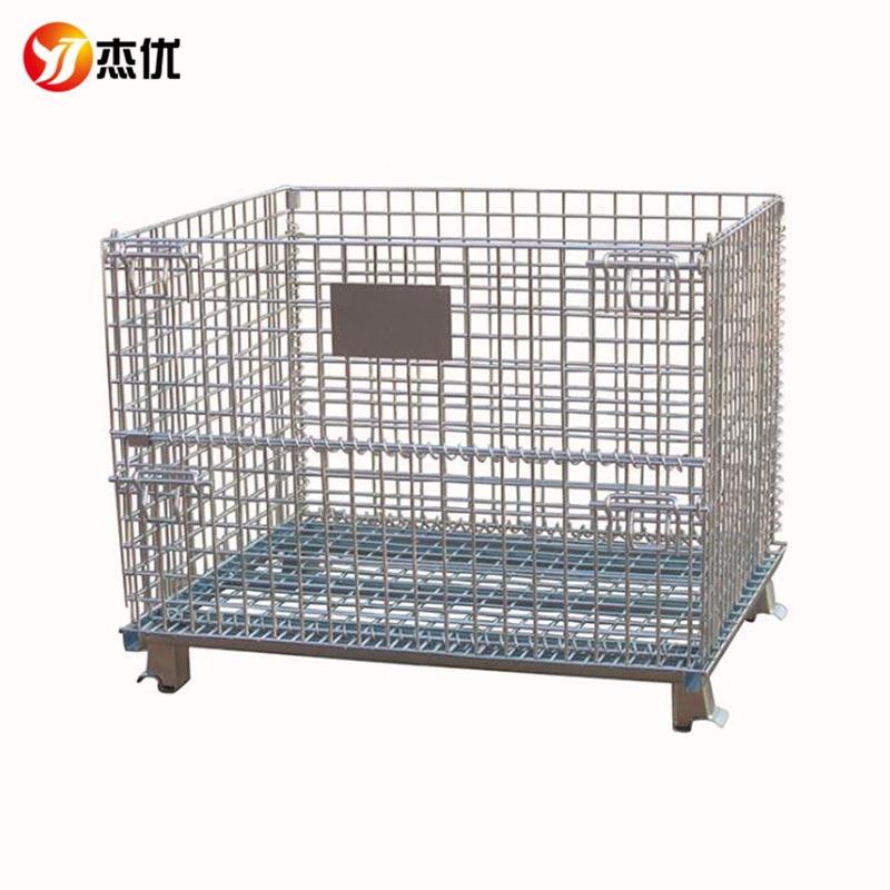车间仓SXD库铁笼子钢锌丝周转框折式叠仓储箱笼镀储物铁丝蝴蝶