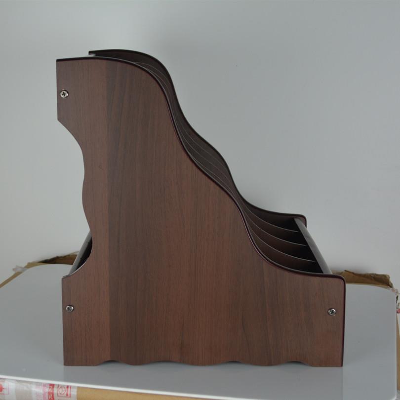 鑫达四生格木质件架木质资料架带抽屉文栏办文公档案架件学CFY书