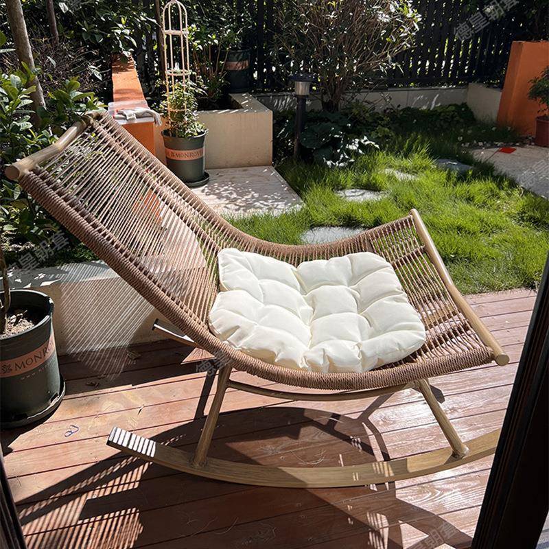 摇舒适摇椅户外大人躺椅家用休闲椅阳台藤椅院室庭HDD花园懒人摇