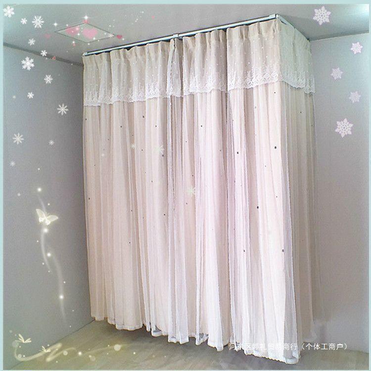 架家IOB落用顶天立地衣简易卧地折叠室内室单杆式双杆式晾衣杆