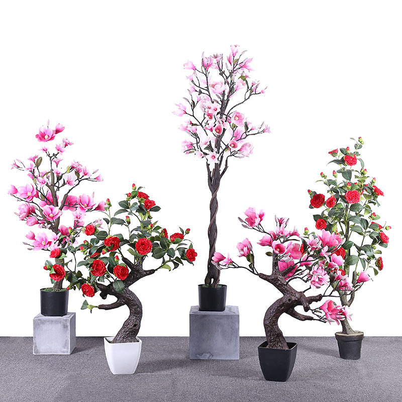 仿真果花树办公家居多用装饰盆栽现代简约塑料过胶无异味厂家直发