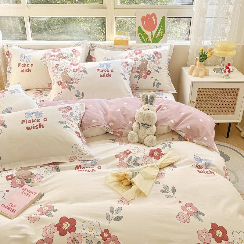 纯被纯棉被套套单件加人厚1棉00全棉生宿舍单被罩双人褥子套，学