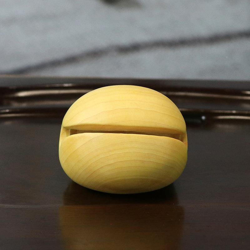 黄杨木雕竹木EPV击鱼节节高升系木质随身携带手把件打乐器佛念节